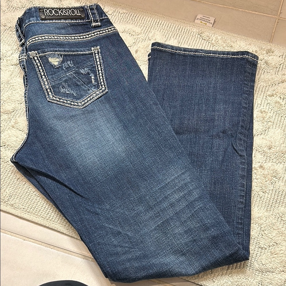 Rock & Roll Cowgirl Blue Boyfriend Jeans